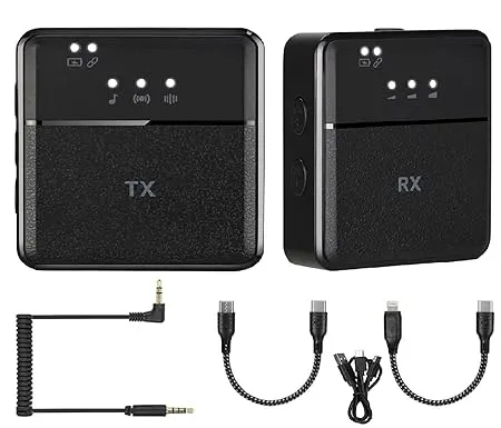 Wireless Go III Microphone System For Type C android Mobiles iPhone iOS DSLR Camcorder Tablet Universal Lavalier Noise Reduction Lapel Mic Shoots Youtube Vlog Facebook Live Rec Single Channel 