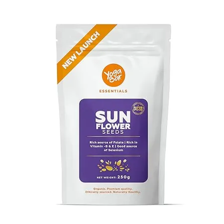 Yogabar Sunflower Seeds For Eating Protein and Fibre Rich Superfood Healthy Snacks 250gm