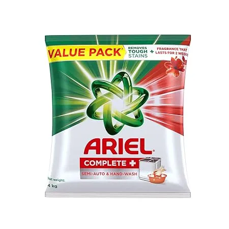 Ariel Complete Semi Auto and Hand Wash Detergent Washing Powder 4Kg Value Pack