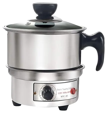Baltra GLAIR Multi function Kettle 900 ml Boiling Milk tea coffee Eggs Soup rice sabji kadi daal and Maggi Noodles travel cooker 400 Watt