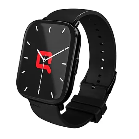 Compaq Q Watch Balance Series with 1 69 HD Display Instant Messaging Notification Blood Pressure Monitoring Heart Rate Monitoring Sleep Monitoring Smartwatch Black 