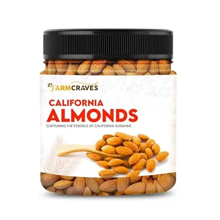 FARMCRAVES Premium Whole Almonds 1 kg Healthy Dry Fruit Snack