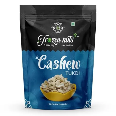 FROZEN NUTS Natural Premium Broken Cashew Nuts Crunchy Cashew Tukdi Premium Kaju Broken Tukdi Nutritious Delicious Natural Cashew Nuts Dry Fruit Pouch Pack 1 KG 