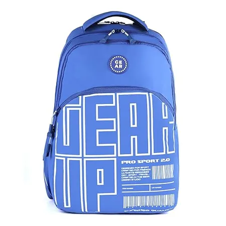 Gear ARISE 40L Water Resistant School Bag with Sternum Strap Casual Backpack Daypack College Bag for Boys Girls Men Women Blue 