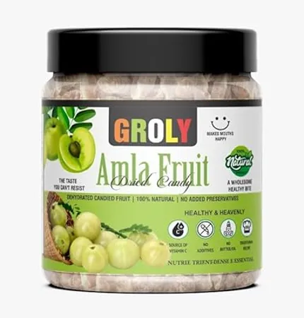Groly Organic Sweet Amla Candy No Sugar Layer 400 G 