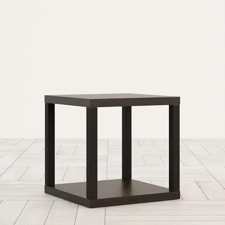 Home Centre Helios Lewis Side Table Walnut Drak