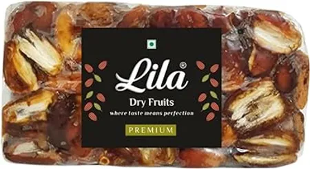LILA DRY FRUITS Pin Dates Pin Khajoor Seedless Dates Pin Khajur Arabian Dates Dates Dry Fruit 500g Dates 500g 