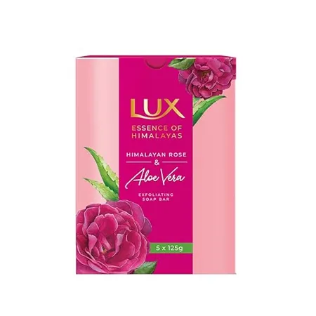 LUX ROSE ALOEVERA EXFOLIATING SOAP 5x125g