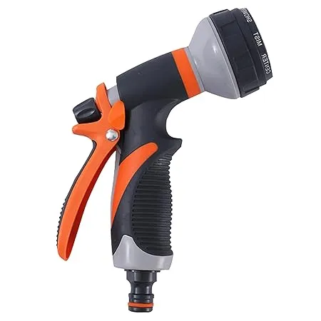 NIKAVI Garden Hose Nozzle Water Hose Nozzle Spray Heavy Duty Water Spray Gun High Pressure Washer Sprayer with 8 Patterns Suitable for Watering Garden Cleaning Showering Pet and Washing Cars