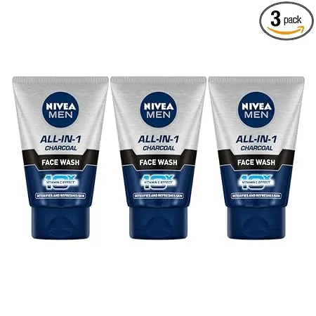 NIVEA Charcoal Face Wash 100ml Pack of 3 