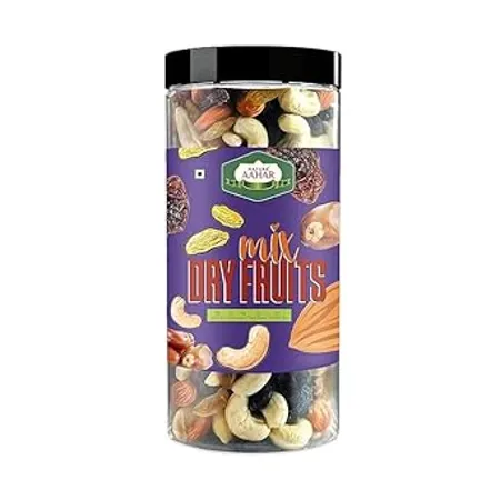 Nature Aahar Premium Healthy Nutmix Cashew Almond Green Raisin Black Raisin Dates Healthy Gift Hamper for Every Occasion Fresh and Healthy Dry Fruits 1 Kg 
