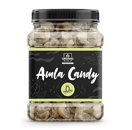 Organic Box Natural Dried Sweet Amla Candy 900 Gram Diwali Gift Pack