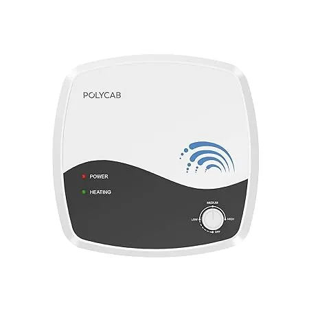 Polycab Superia 15 Ltr 2 KW Storage Water Heater with Plastic Body White Grey 