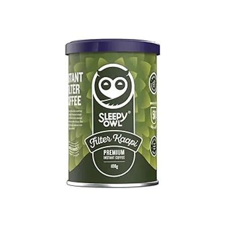 Sleepy Owl 100gm Filter Kaapi Premium Instant Coffee Authentic Robusta Chicory Blend Filter Coffee Powder Have It Milky Frothy Makes 50 Cups Ready in Seconds