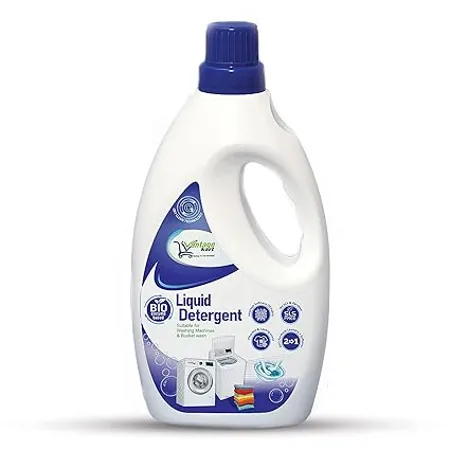 Vantagekart Biodegradable Baby and Pet Safe Non Toxic New Clothes Laundry Liquid Detergent For Front Load And Top Load Washing Machine with Water Softener 1 LTR
