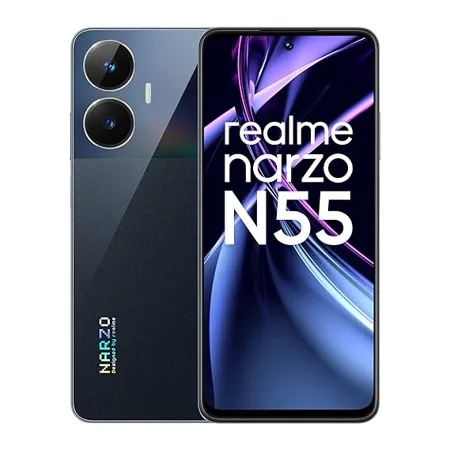 realme narzo N55 Prime Black 6GB 128GB 33W Segment Fastest Charging Super High res 64MP Primary AI Camera