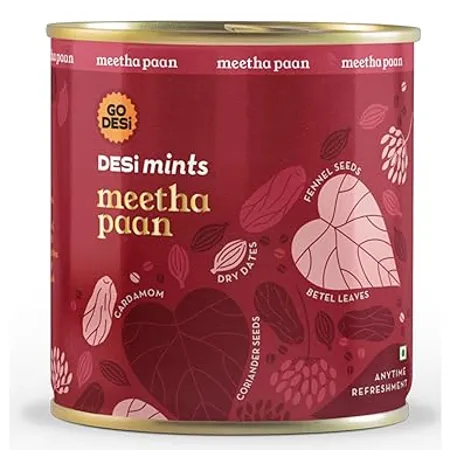 Go Desi Meetha Paan Mouth fresheners Desi Mints Refreshing Mouthfreshener Mukhwas 2 x 90g 