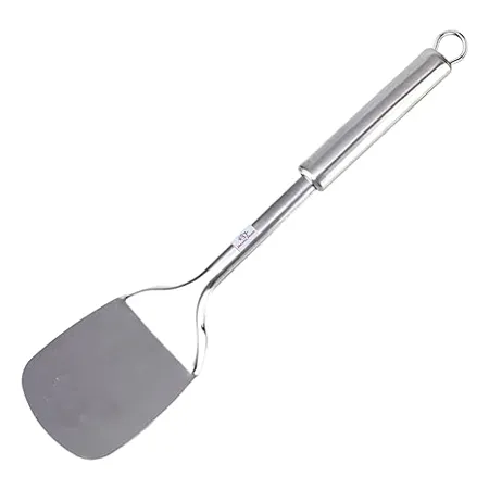 Heart Home Spatula Stainless Steel Cooking Spatula Palta Nonstick Turner for Dosa Roti Omlette Parathas Pavbhaji 8 cm Silver 