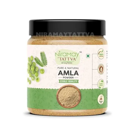 Niramay Tattva Amla Powder Indian Gooseberry for Hair Growth 200 Grams Black Colour Drinking and Eating