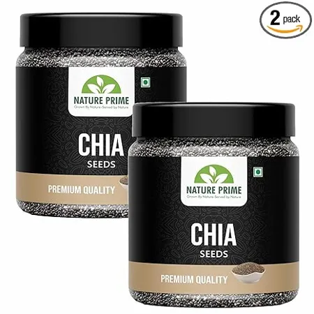 Nature Prime Chia seeds 500G weight loss product 250G 2 Jar Pack