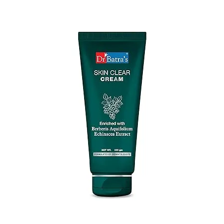 Dr Batra s Skin Clear Cream Enriched with Berberies Aquifolium and Echinacea Formulated with naturals SLS Paraben free Cream for smooth supple skin 100g 