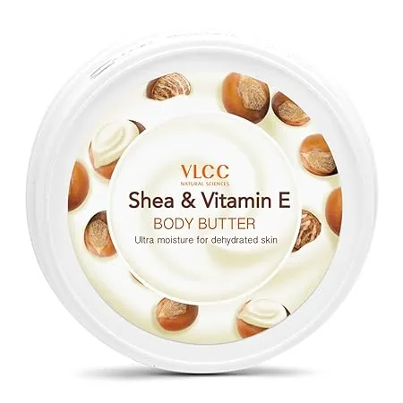 VLCC Shea Vitamin E Body Butter 200g With Shea Butter and Vitamin E and Antioxidants Moisturizes Dehydrated Skin Maintains Skin s Oil Balance