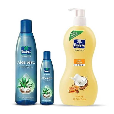 Parachute Advansed Soft Touch Body Lotion 400ml Parachute Advansed Aloe Vera Enriched Coconut Hair Oil 250ml 75ml For Soft Strong Hair