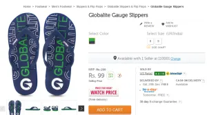 Rs 99 slipper flipkart