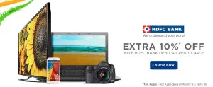 Flipkart HDFC extra 10% off