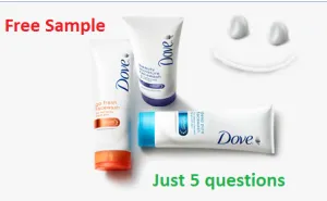 Dove free sample