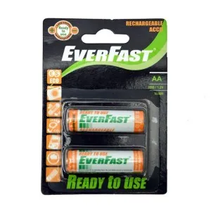 Everfast rechargeable battery set of 2