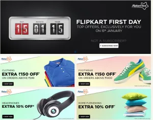 Flipkart first day exclusive offers