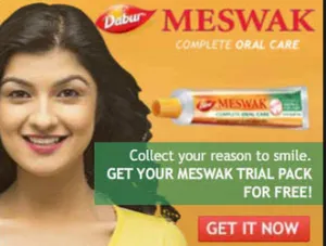 Dabur meswak free sample