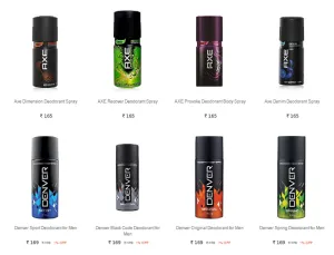 Indiatimes deodrants 50% off