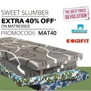 paytm mattresses 40% cashback.
