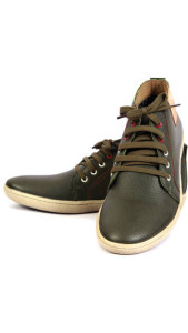 100 Walker Men's Green Casual Shoes 
