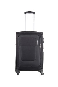 American Tourister Sparta Polyester Black Suitcase (12W (0) 09 002) Medium Luggage