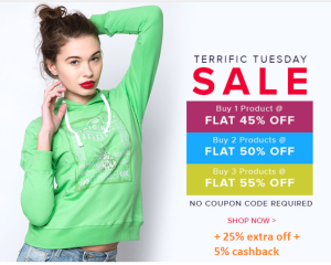 American swan 55 off + extra 25 off + 5 cashback