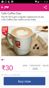 Cappucinno at Rs 30