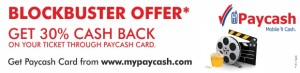  Paycash bookmyshow 30% cashback