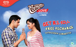  Paytm cornetto love ka offer