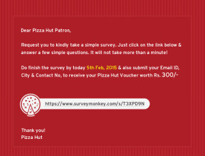  Pizzahut Rs 300 free voucher
