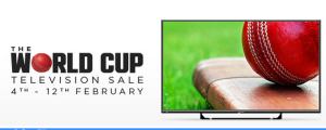  World cup sale on tvs 10% extra discount