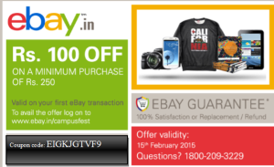 ebay 100 off on 250