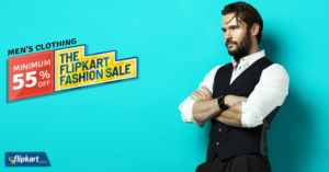  flipkart men clothing 55% off.