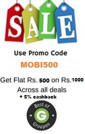  groupon 500 off on 1000 + extra 5% cashback dealnloot