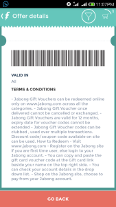 dominos jabong 50% off freecharge