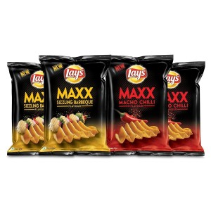 Lay's Maxx, Sizzling Barbeque & Macho Chilli, 4x58g