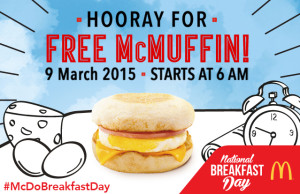  mcdonald national breakfast day free mcmuffin