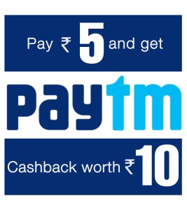 paytm 24sevenindia pay Rs 5 and get Rs 10 cashback